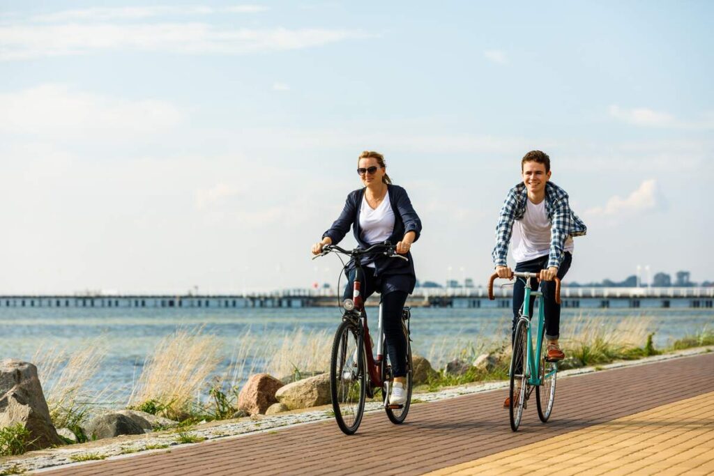 Canva - Healthy lifestyle - people riding bicycles at ...