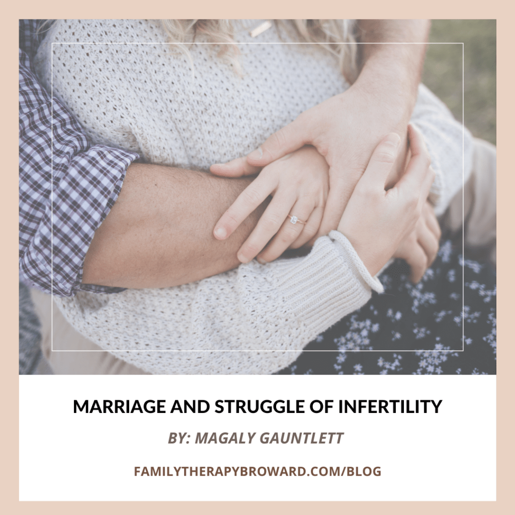 Marriage and struggle of infertility.